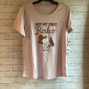Peanuts Not My First Rodeo Snoopy Graphic T-Shirt - Short Sleeve